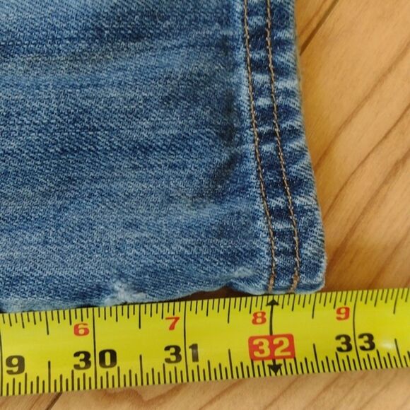 Billabong Distressed Flared Leg 5 Pocket Jeans Size 13 - Picture 10 of 11